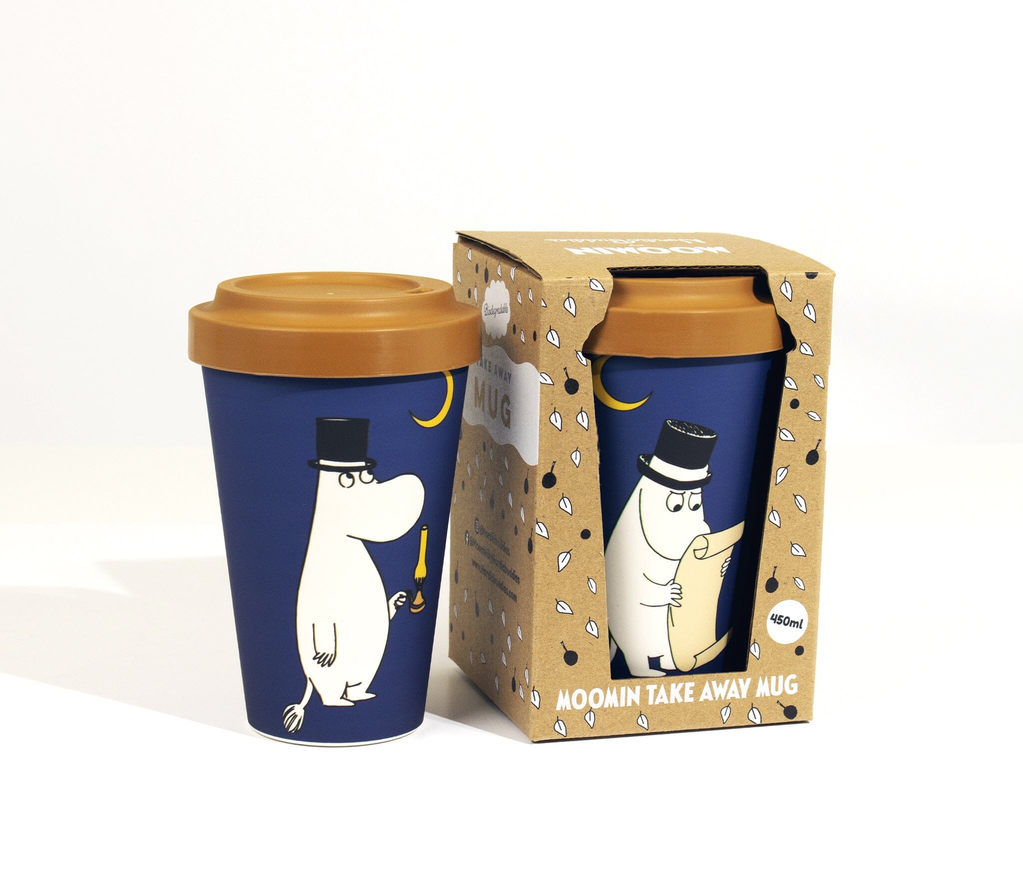 Take away Becher Moominpappa blau 450ml Becher Nordic Buddies