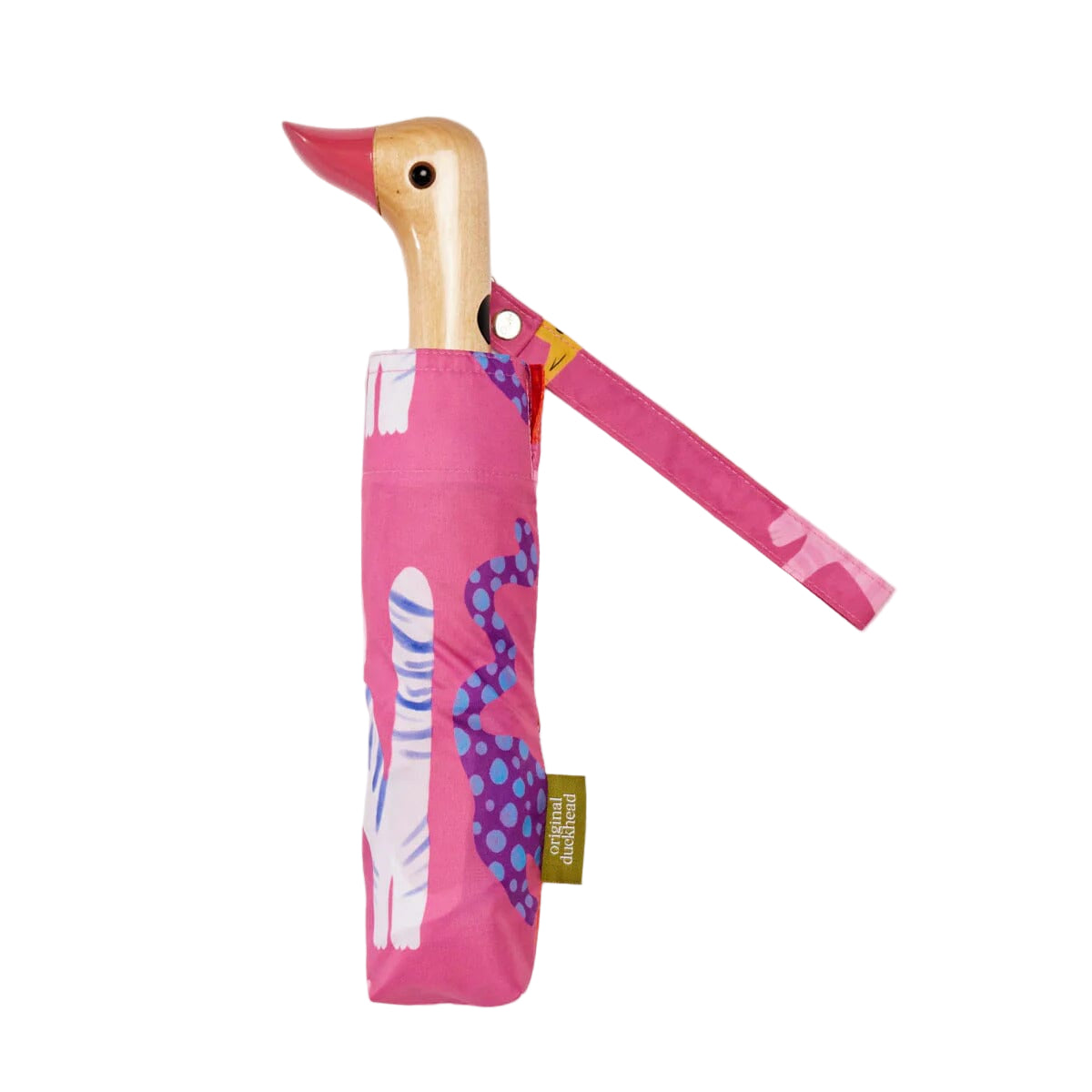 ORIGINAL DUCKHEAD EU Regenschirm mit Entenkopf - Arty Cats - Fuchsia Pink Regenschirme ORIGINAL DUCKHEAD