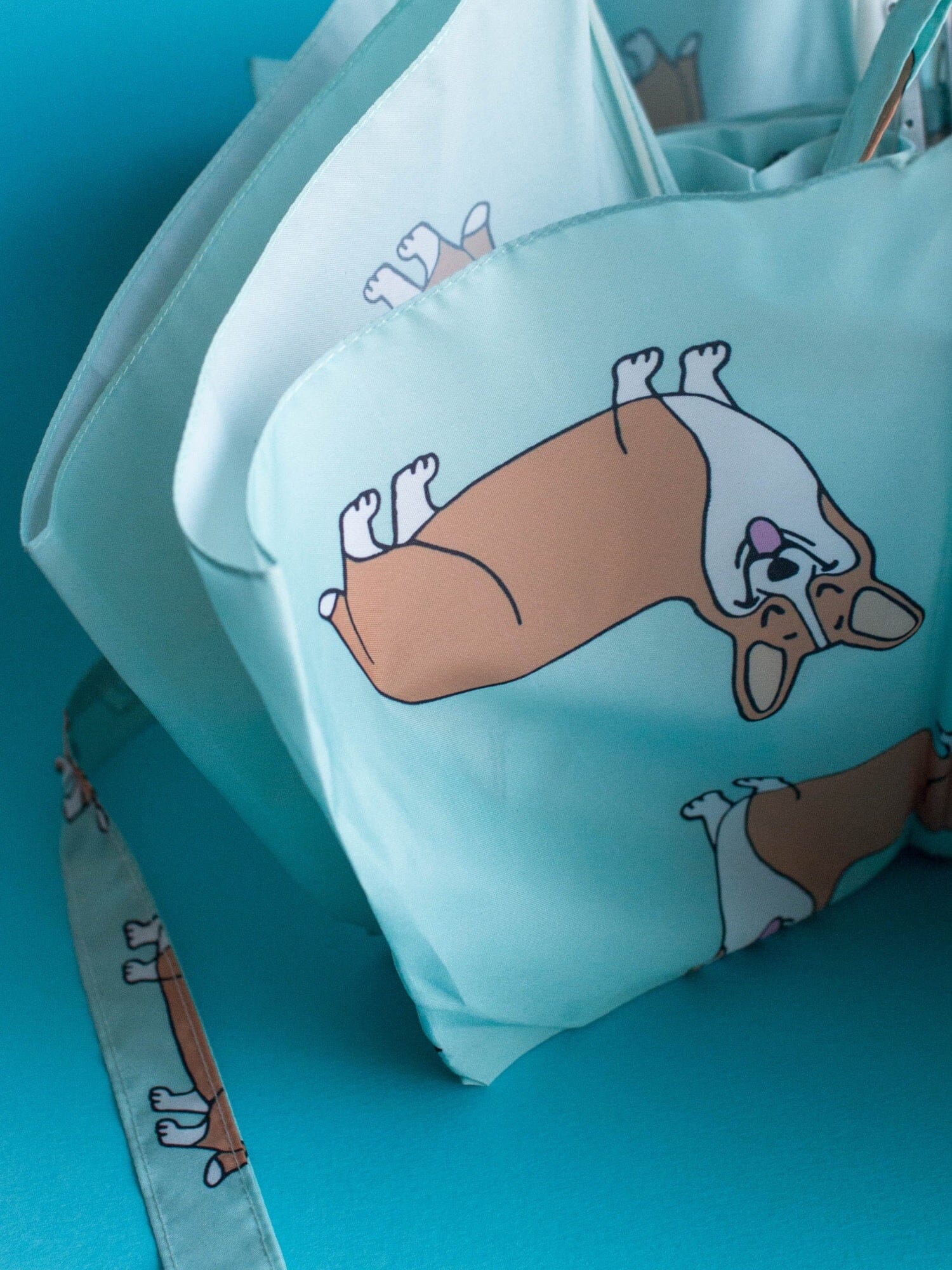 ORIGINAL DUCKHEAD EU Regenschirm mit Entenkopf - Coucou Suzette - Corgi Dog MintCopy Regenschirme ORIGINAL DUCKHEAD