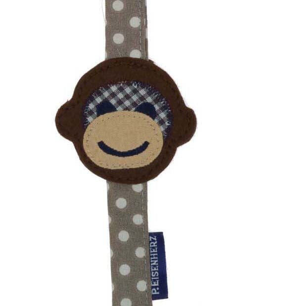 P. Eisenherz Schnullerband Affe braun Schnullerketten & -bänder P. Eisenherz