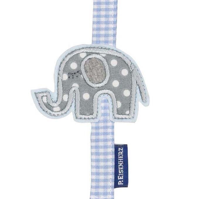 P. Eisenherz Schnullerband Elefant blau Schnullerketten & -bänder P. Eisenherz