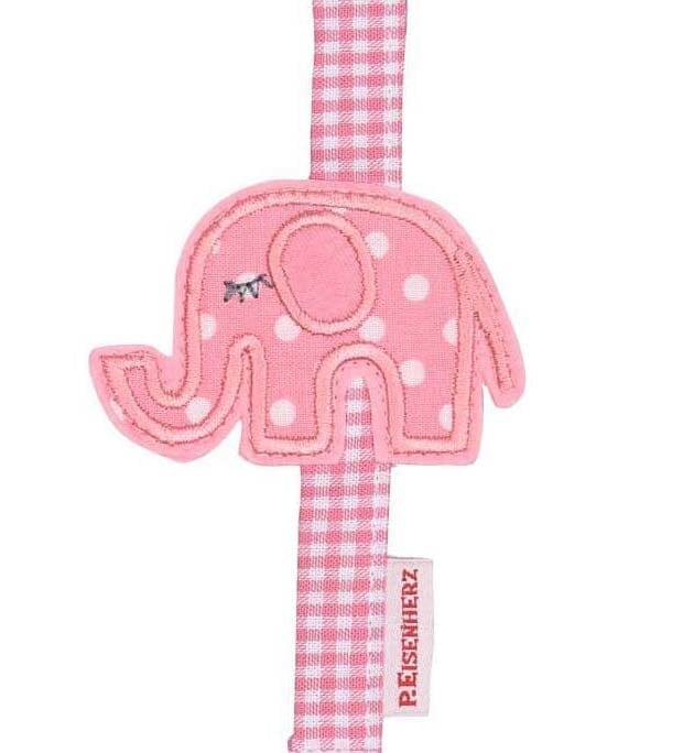 P. Eisenherz Schnullerband Elefant rosa Schnullerketten & -bänder P. Eisenherz