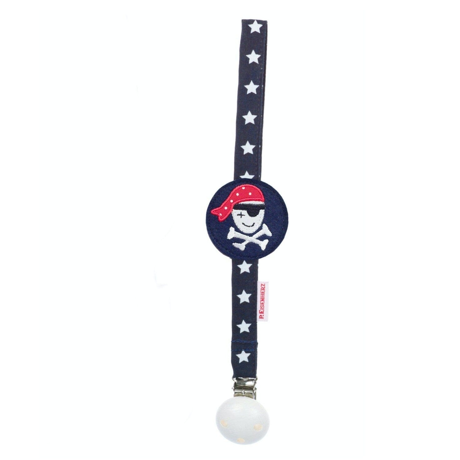 P. Eisenherz Schnullerband Pirat blau Schnullerketten & -bänder P. Eisenherz