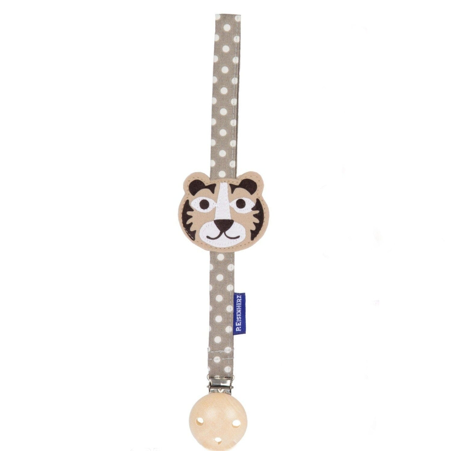 P. Eisenherz Schnullerband Tiger braun Schnullerketten & -bänder P. Eisenherz