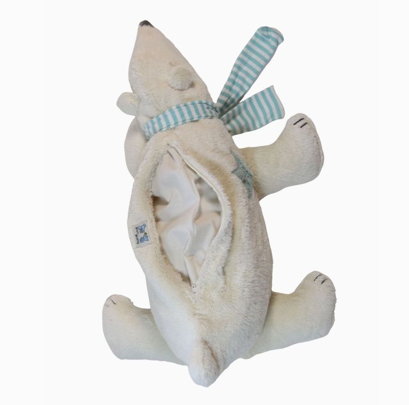 Pat & Patty Bio Kuschelkissen "Eisbär" 53cm ´mit Dinkelfüllung Wärmekissen Pat & Patty