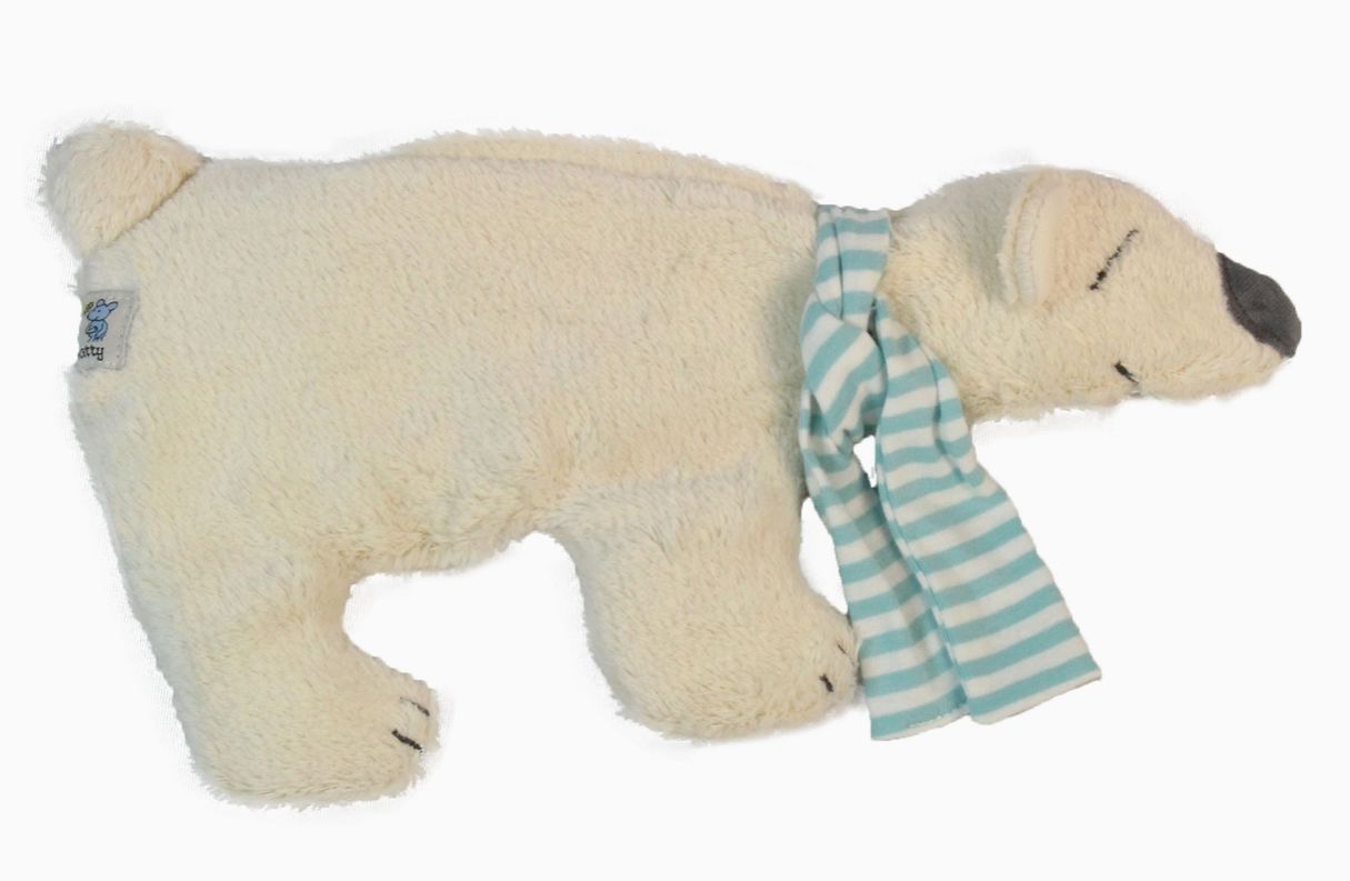 Pat & Patty Bio Wärmekissen "Eisbär" 18 x 33 cm mit Dinkelfüllung Wärmekissen Pat & Patty