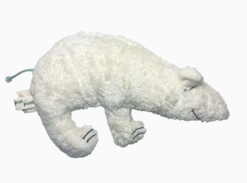 Bio Öko Kinder Rassel/Greifling "Eisbär" 16x26cm Babyrasseln Pat & Patty