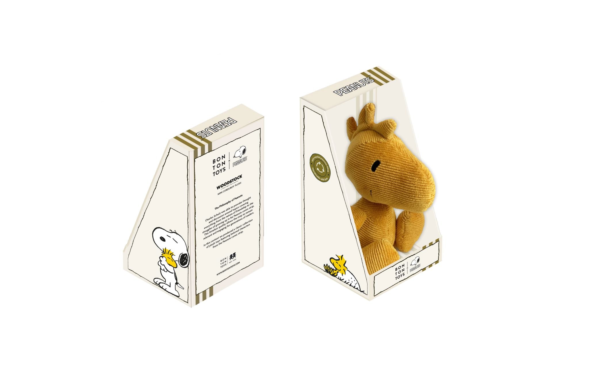 Woodstock Cordury warm yellow von Peanuts x Bon Ton Toys – mit Geschenkbox 15cm Kuscheltiere Bon Ton Toys