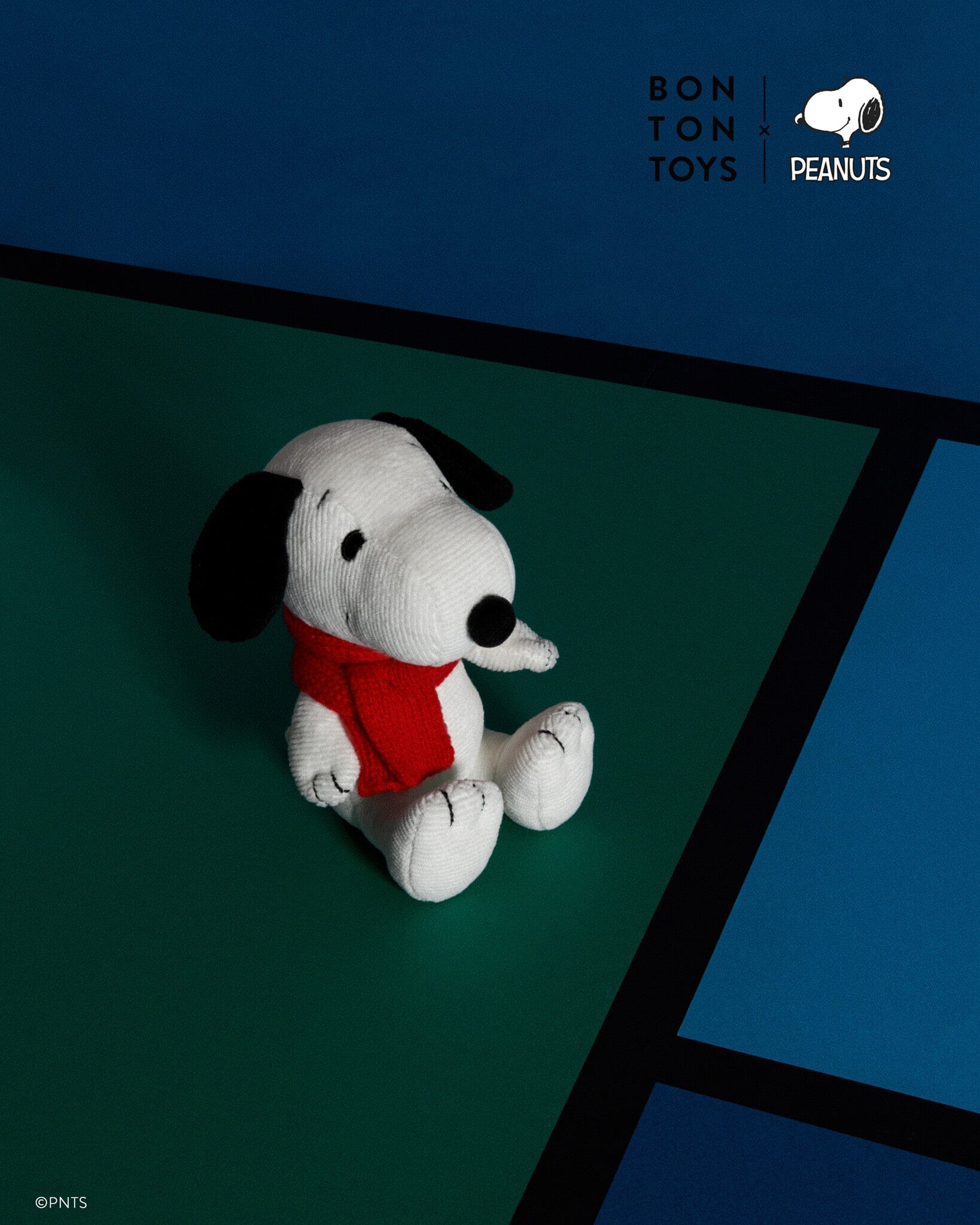 Snoopy Cordury mit Schal von Peanuts x Bon Ton Toys – Ein Kuschelfreund mit Stil 17cm Kuscheltiere Bon Ton Toys