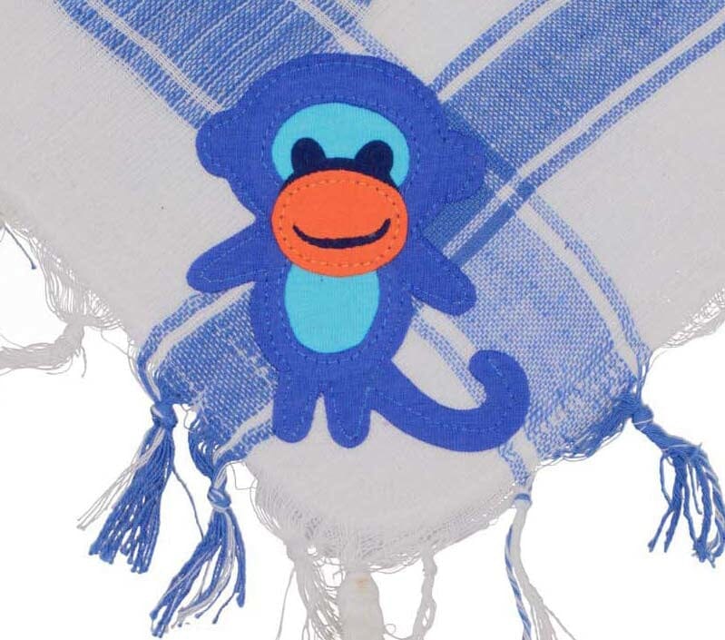 P.Eisenherz Halstuch Affe blau Palituch Tücher und Schals P. Eisenherz