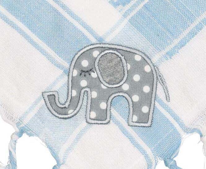 P.Eisenherz Halstuch Elefant blau Palituch Tücher und Schals P. Eisenherz