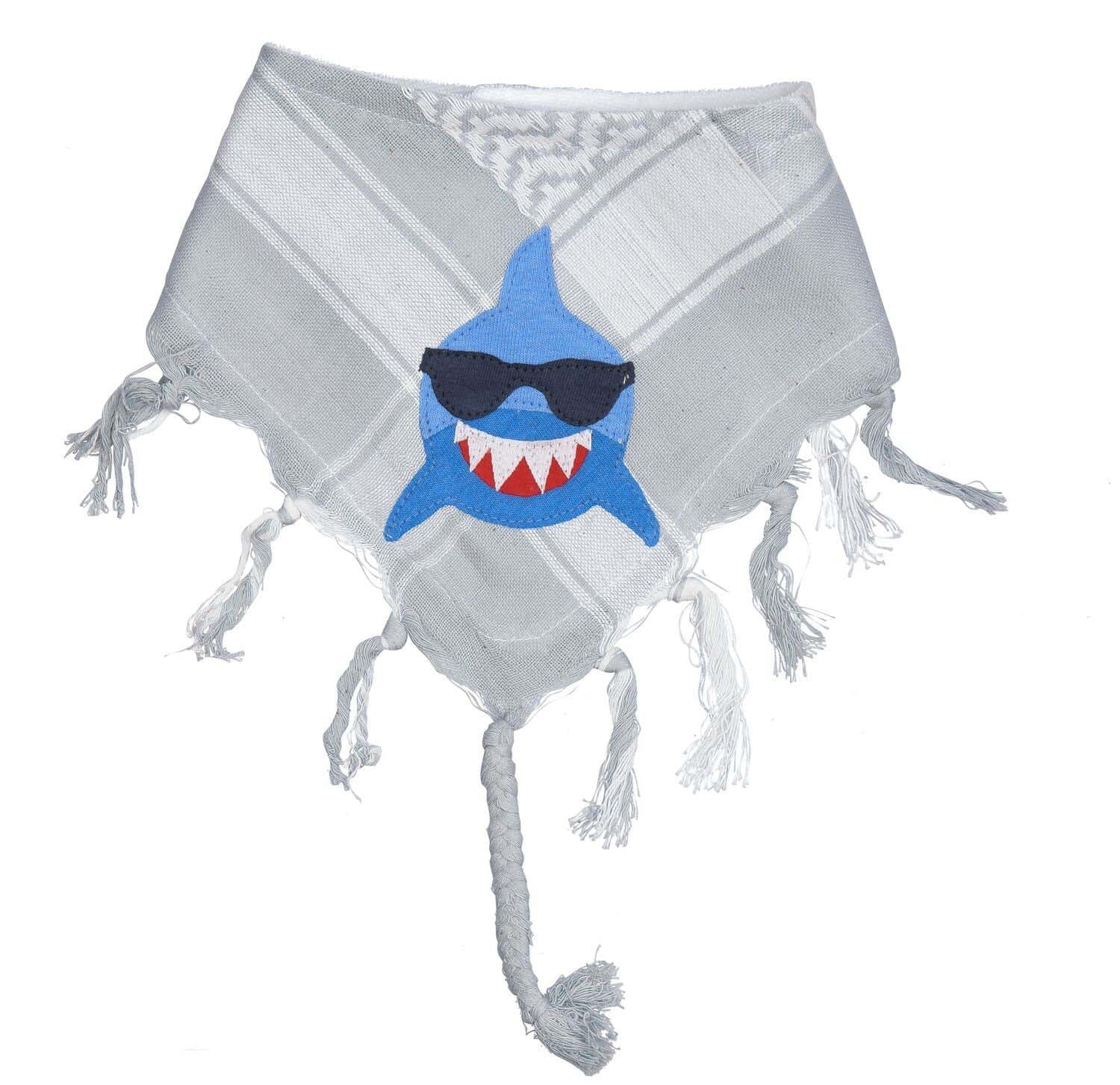 P. Eisenherz Halstuch Hai grau weiß Palituch Tücher und Schals P. Eisenherz