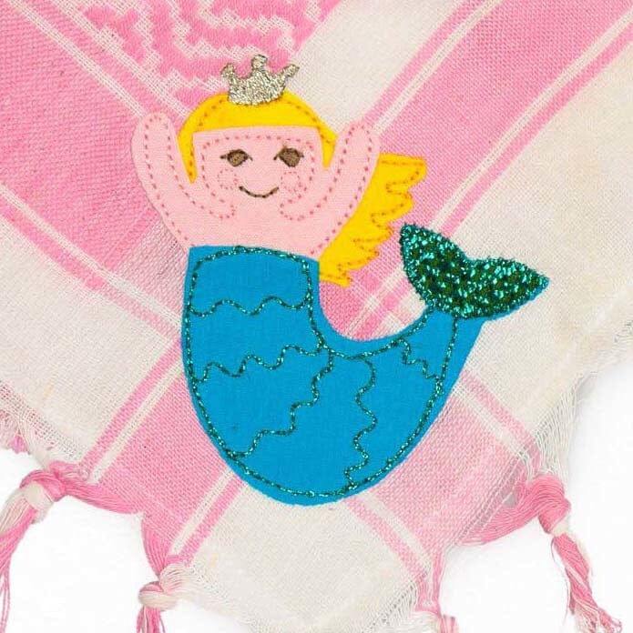 P. Eisenherz Halstuch Meerjungfrau weiß rosa Palituch Tücher und Schals P. Eisenherz