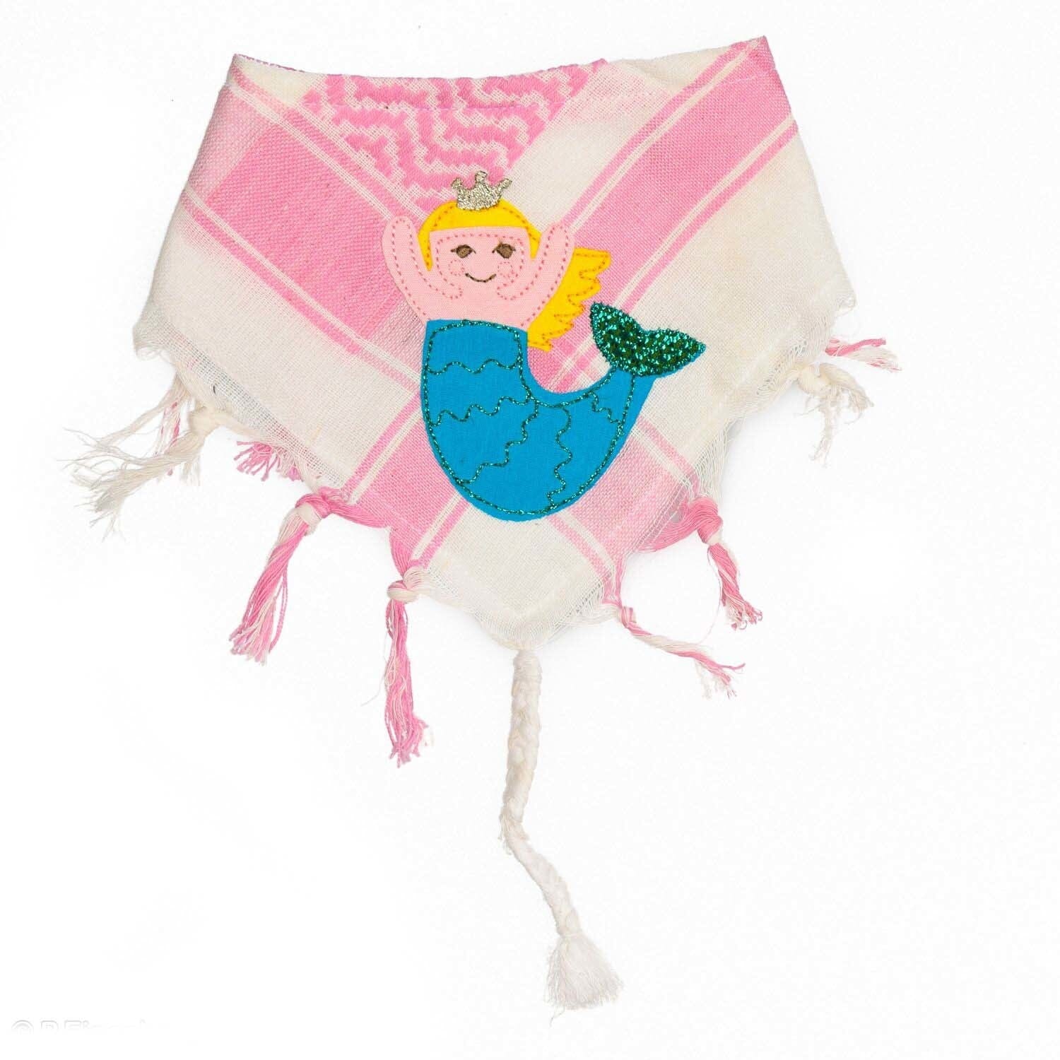 P. Eisenherz Halstuch Meerjungfrau weiß rosa Palituch Tücher und Schals P. Eisenherz