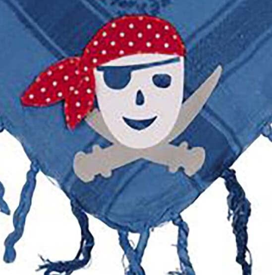 P.Eisenherz Halstuch Pirat / Scull blau Palituch Tücher und Schals P. Eisenherz