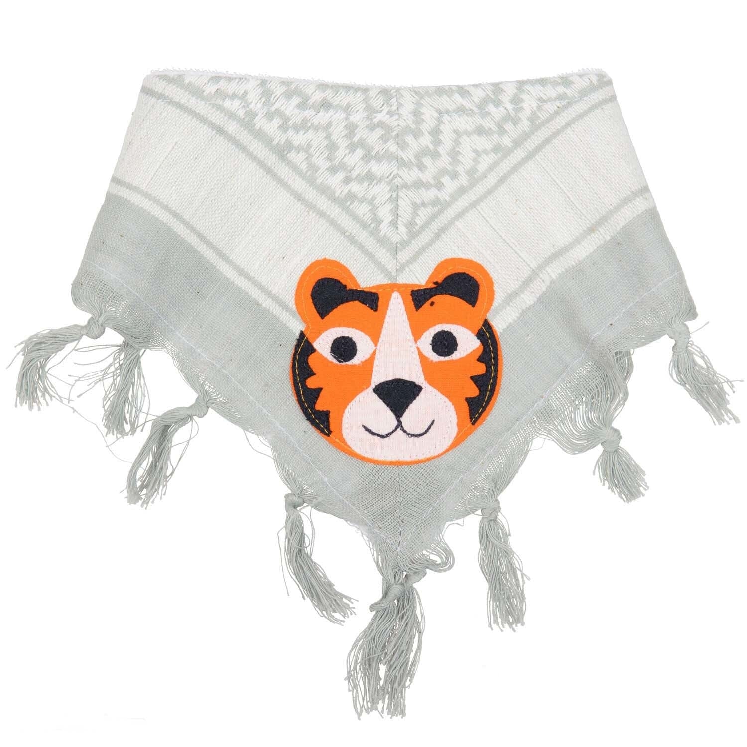 P.Eisenherz Halstuch Tiger grau weiß Palituch Tücher und Schals P. Eisenherz