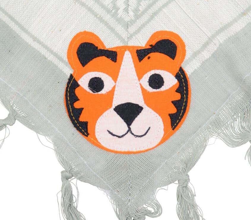 P.Eisenherz Halstuch Tiger grau weiß Palituch Tücher und Schals P. Eisenherz