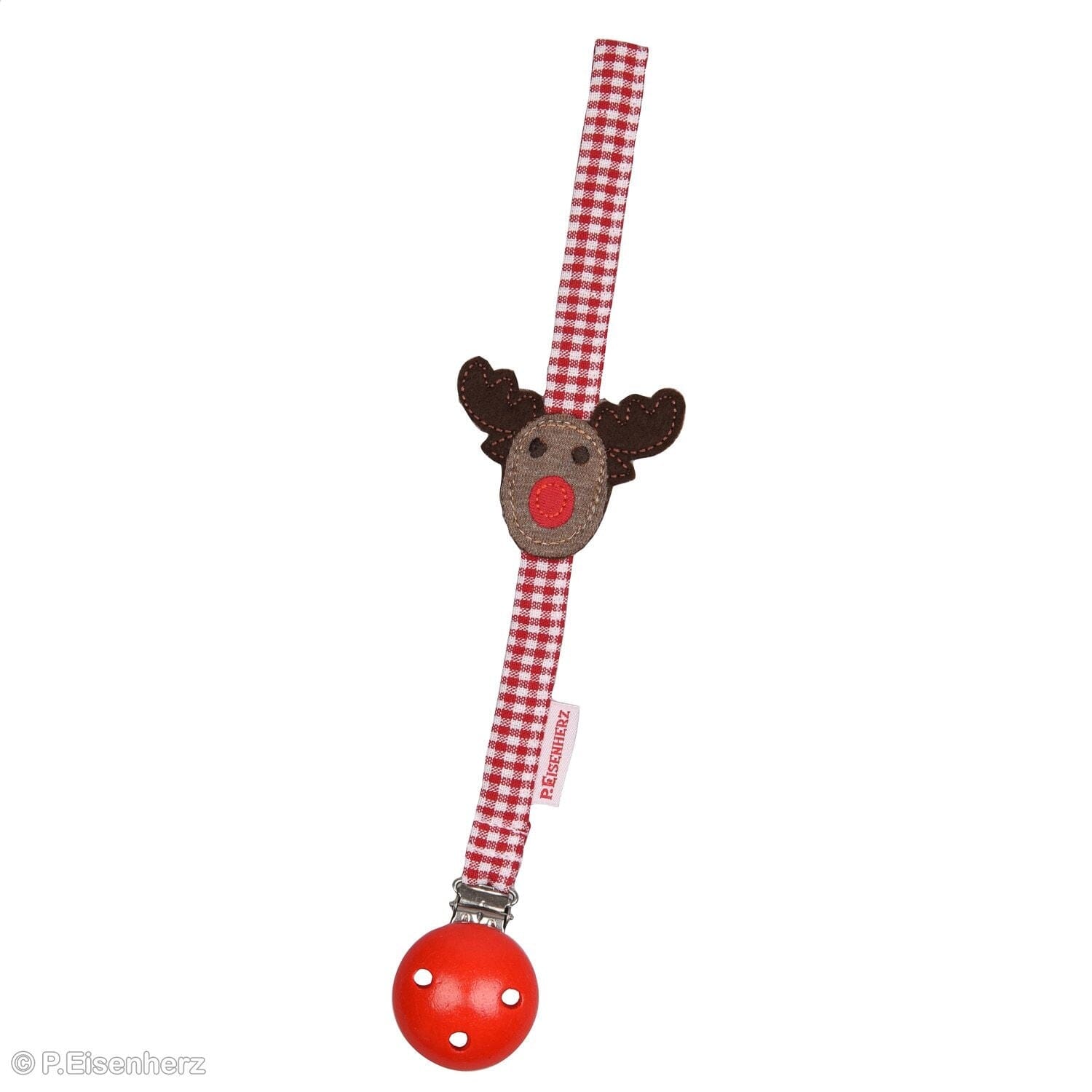 P. Eisenherz Schnullerband Rudolph rot Schnullerketten & -bänder P. Eisenherz