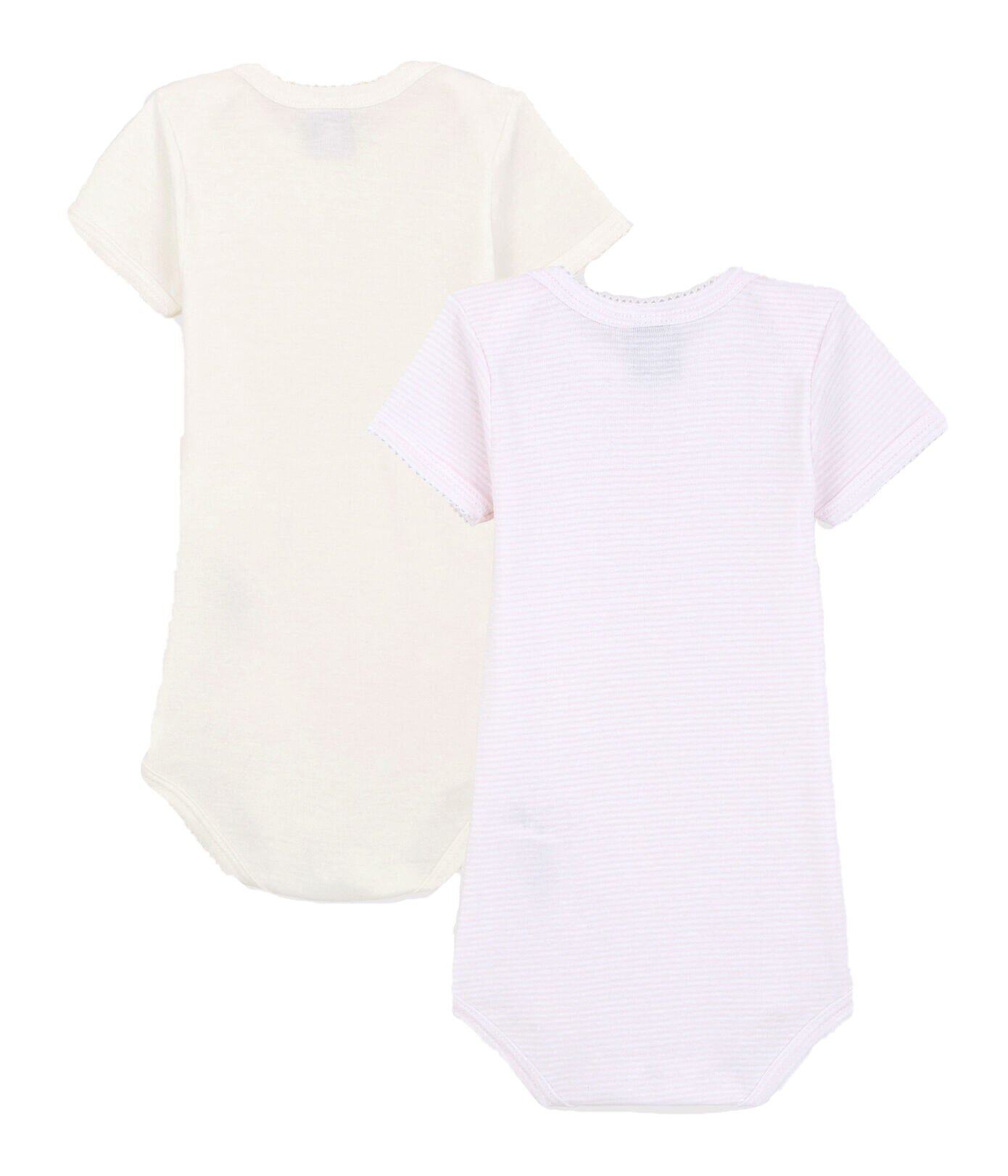 Petit Bateau Baby Bodyset Mädchen 2 Teile rosa creme Spieler und Bodys Petit Bateau