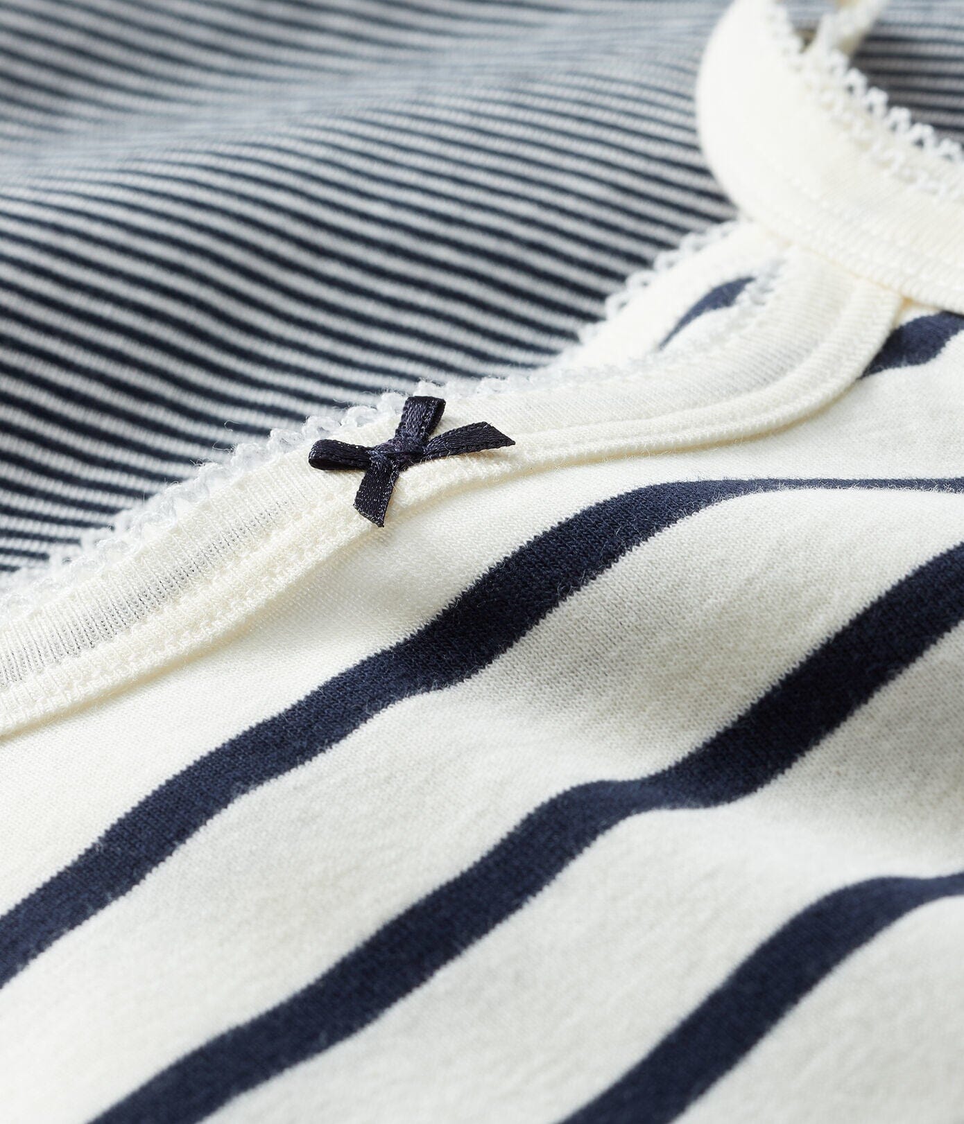 Petit Bateau T-Shirt set Mädchen 2 Teile blau weiß T-Shirt Petit Bateau