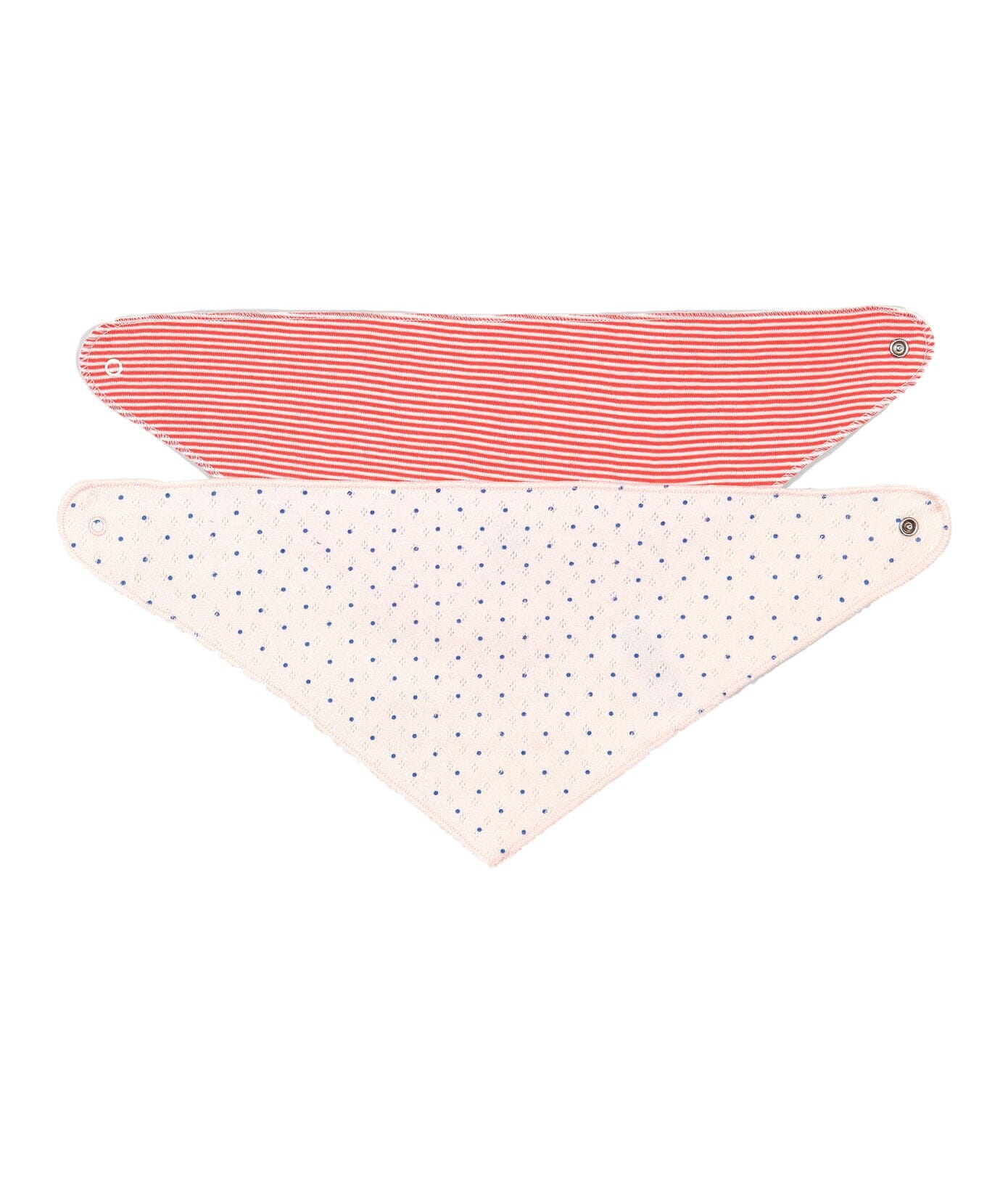 Petit Bateau 2 er Set Lätzchen / Bandanas aus Rippstrick Lätzchen Petit Bateau