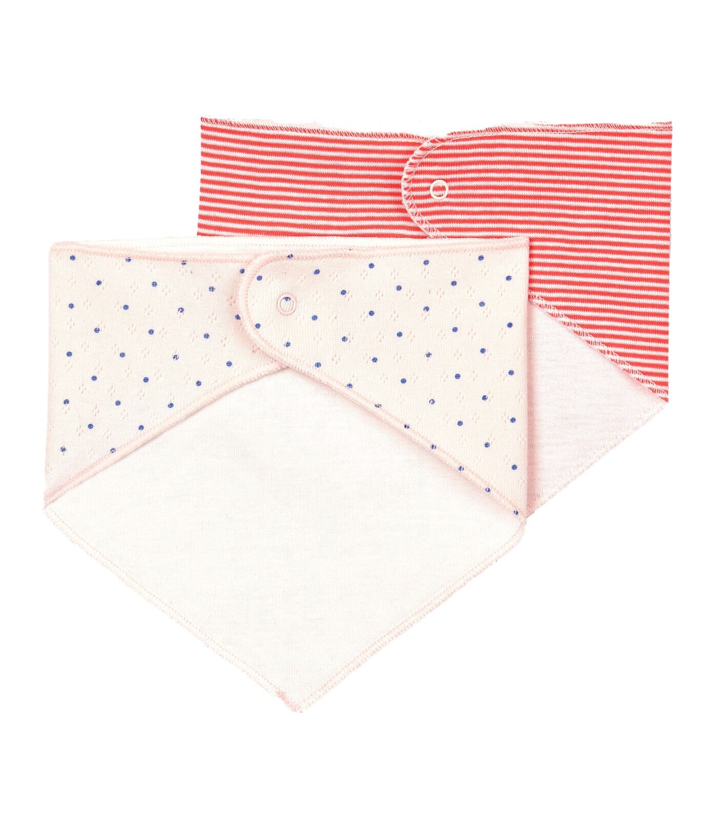 Petit Bateau 2 er Set Lätzchen / Bandanas aus Rippstrick Lätzchen Petit Bateau