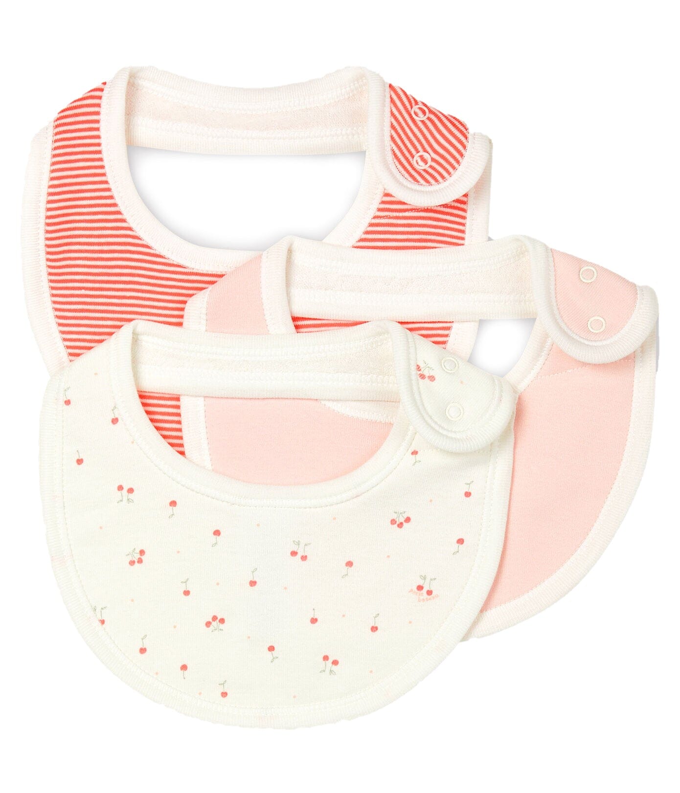 Petit Bateau 3er Set Lätzchen / Bandanas aus Rippstrick Lätzchen Petit Bateau