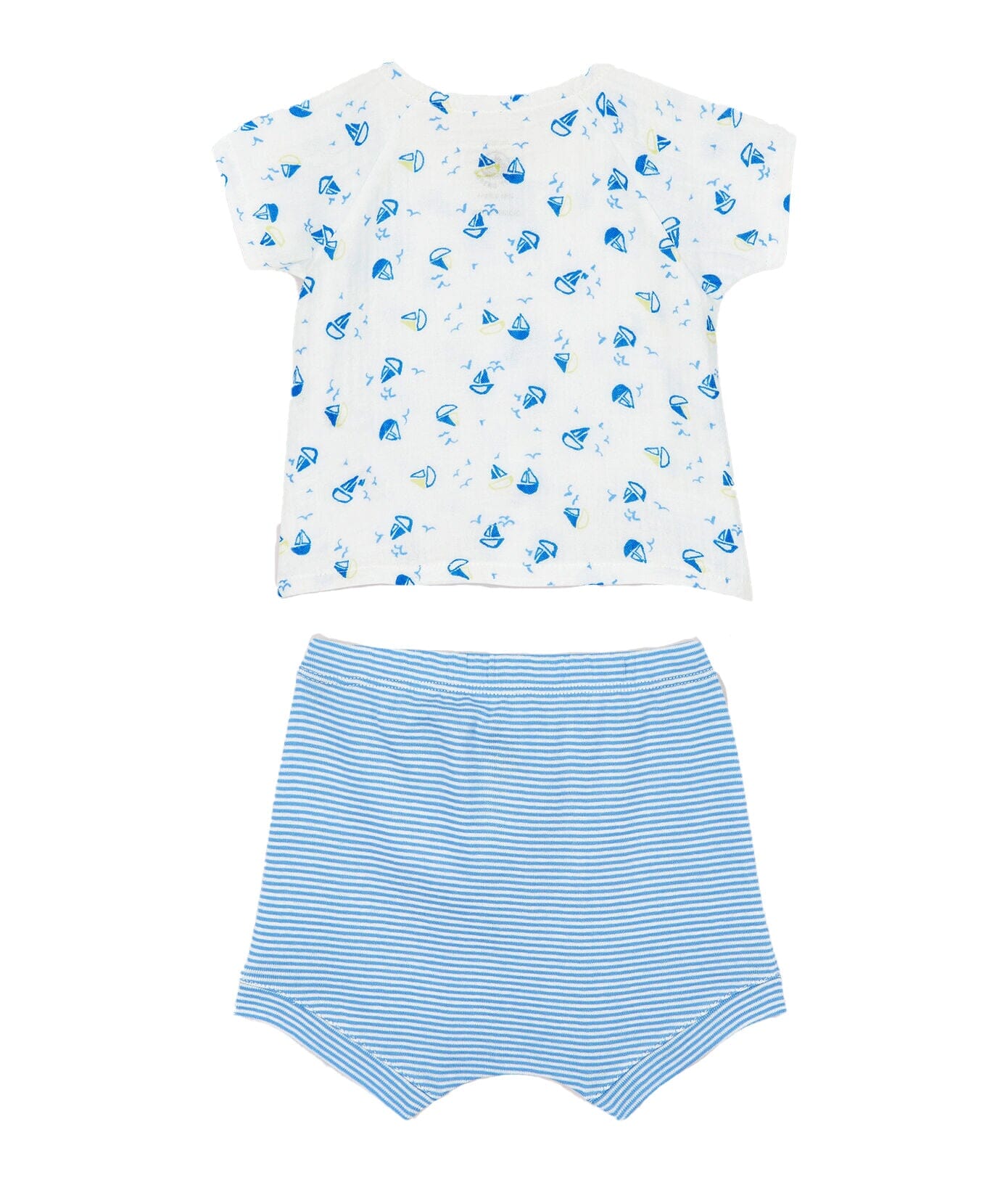 Petit Bateau Musselin Set 2 Teile kurze Hose und Shirt Baby Kombination Petit Bateau
