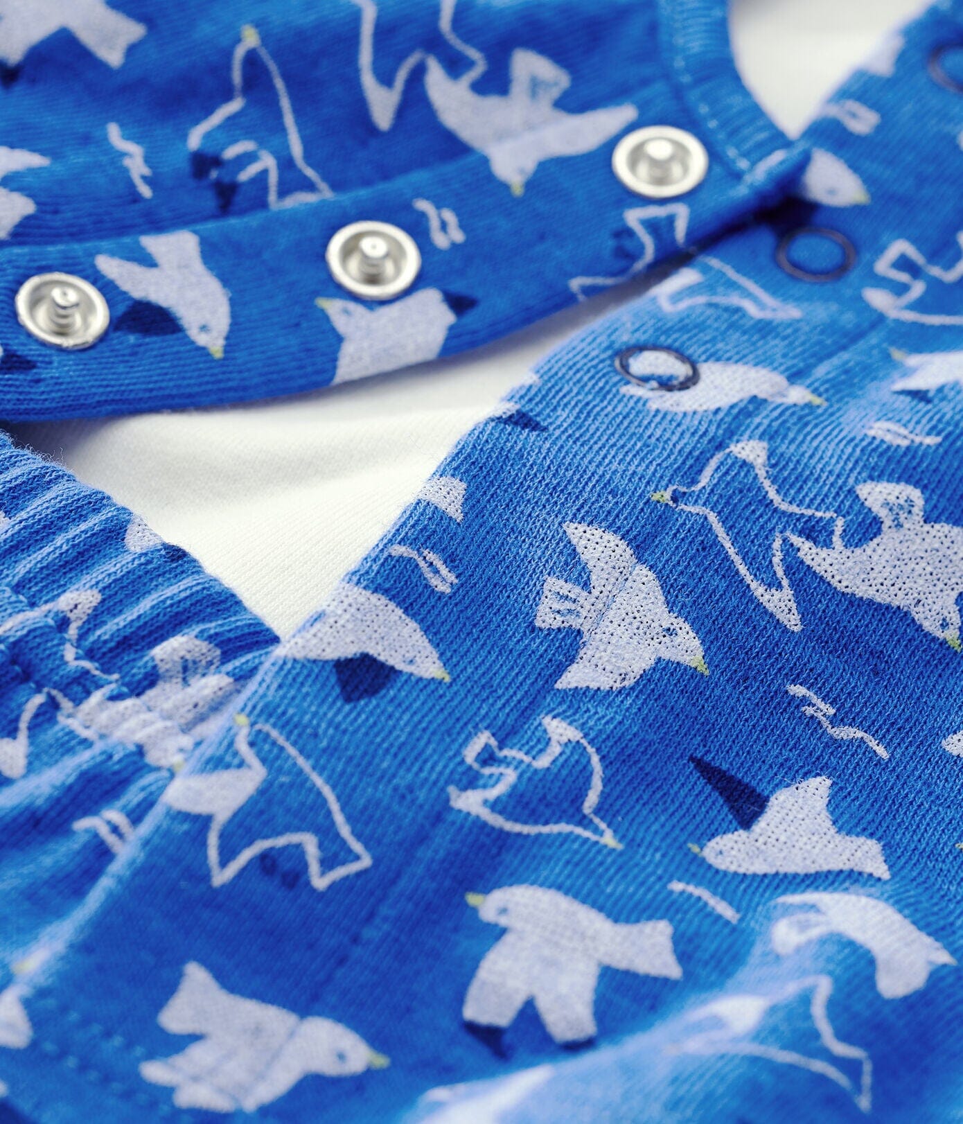 Petit Bateau Kombination 3 Teile blau Body und Hose Cardigan Baby Kombination Petit Bateau