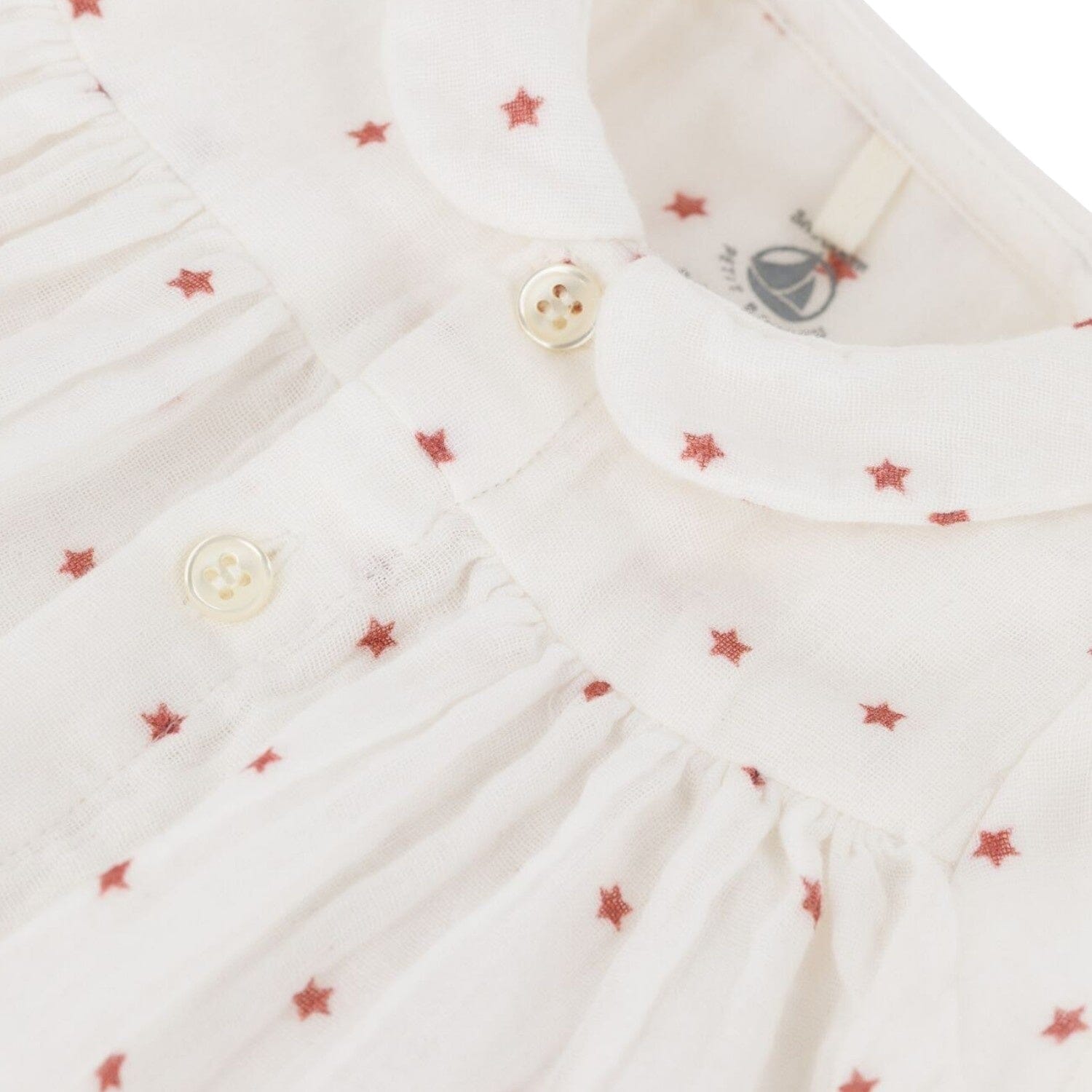 Petit Bateau Kleid mit Sternenprint aus Bio- Baumwoll-Gaze Kleid Petit Bateau