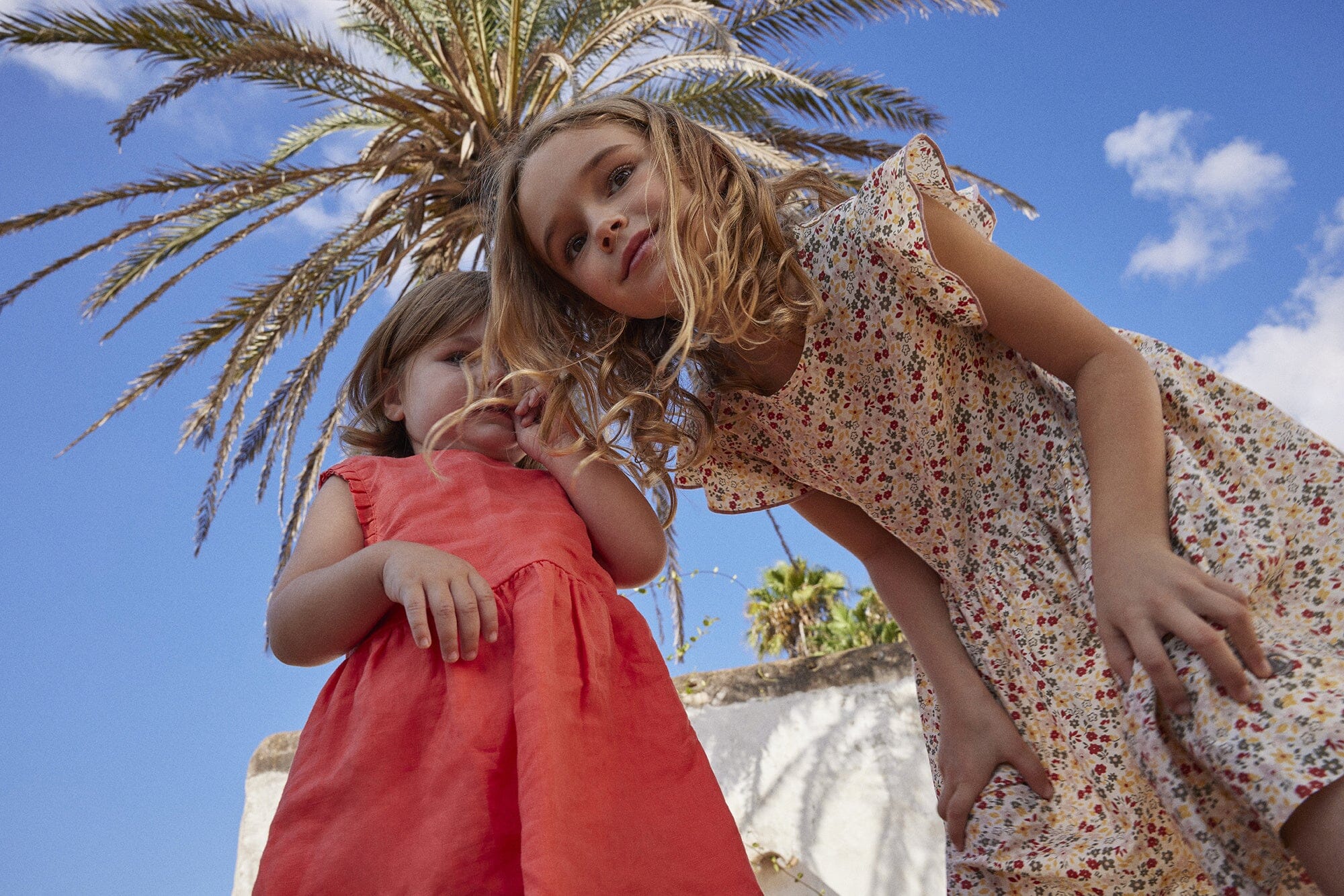 Petit Bateau süßes hellrotes Leinenkleid Kleid Petit Bateau