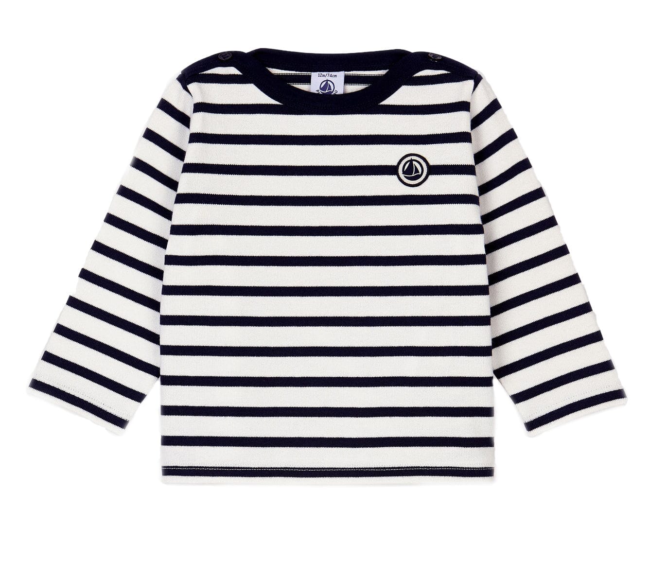 Petit Bateau Langarmshirt Streifen Mariniere blau weiß Langarmshirt Petit Bateau