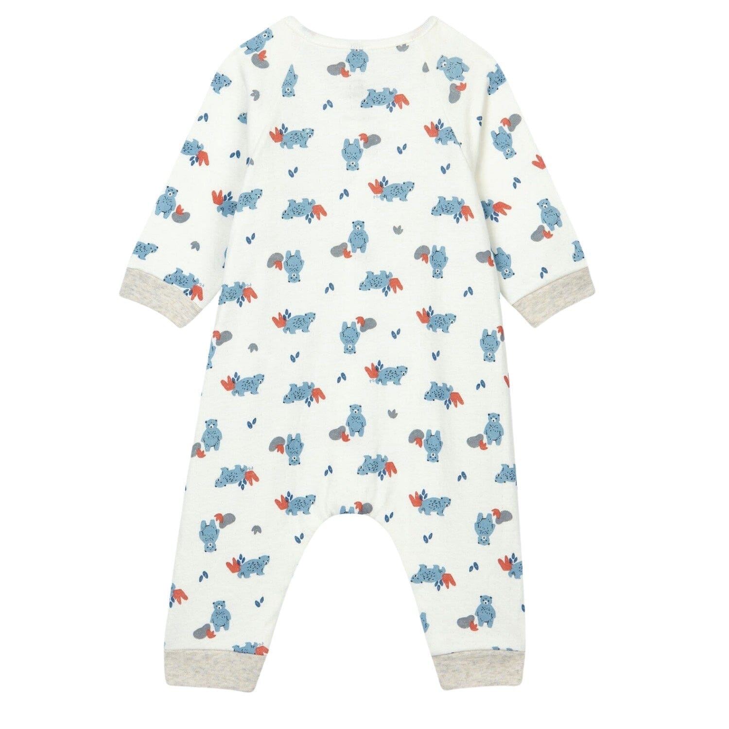 Petit Bateau Overall Allover Bärenmuster Einteiler / Bodysuits Petit Bateau