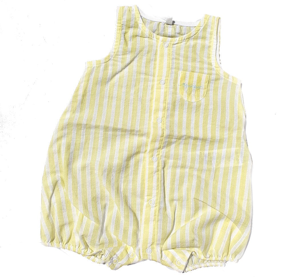Petit Bateau Baby Spieler Einteiler gelb Popeline Einteiler / Bodysuits Petit Bateau