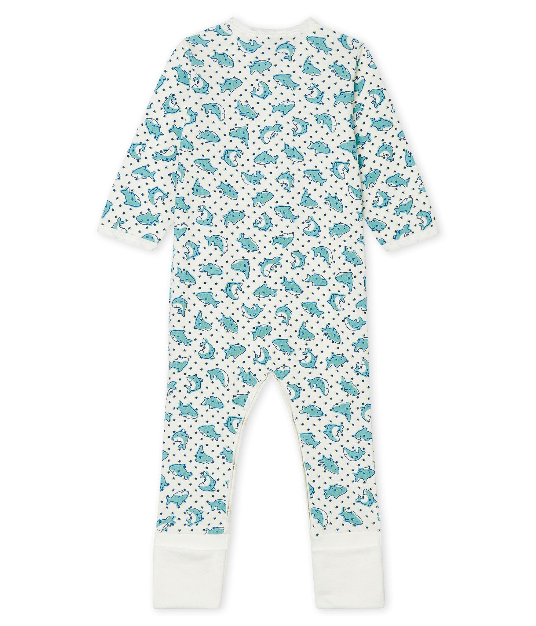 Petit Bateau Baby Strampler mit Sternen und Haien Strampler Petit Bateau
