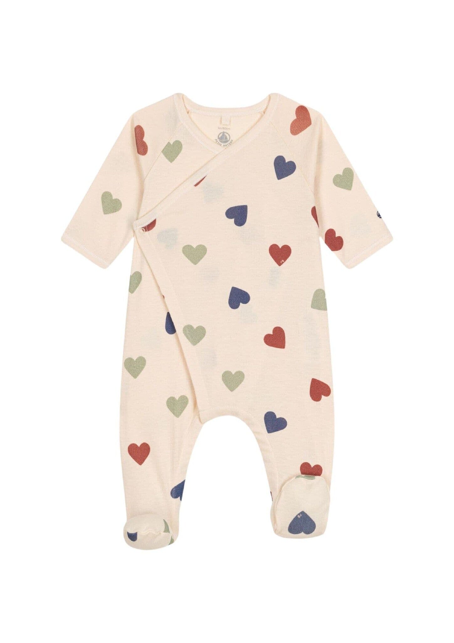 Petit Bateau Strampler mit bunten Herzen Strampler Petit Bateau