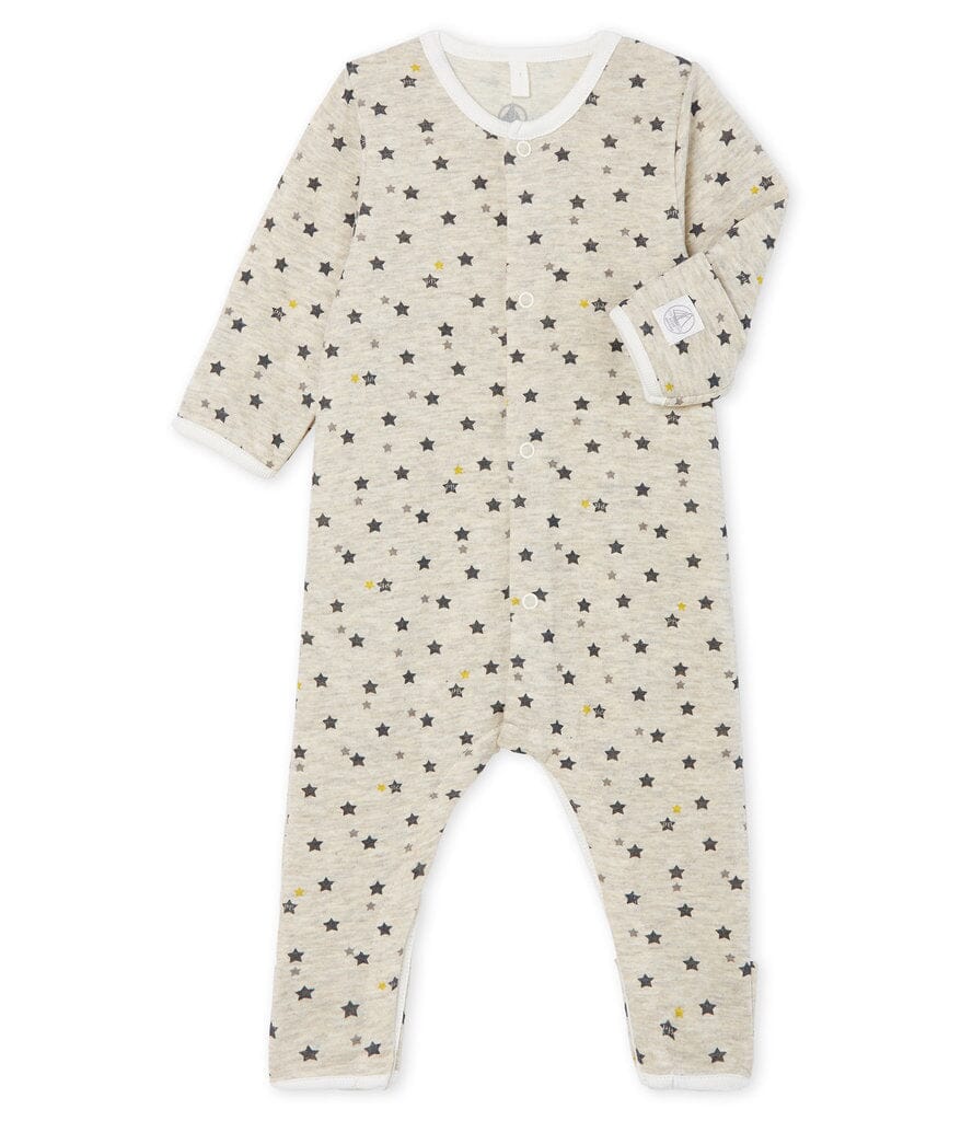 Petit Bateau Overall Sterne grau Einteiler / Bodysuits Petit Bateau