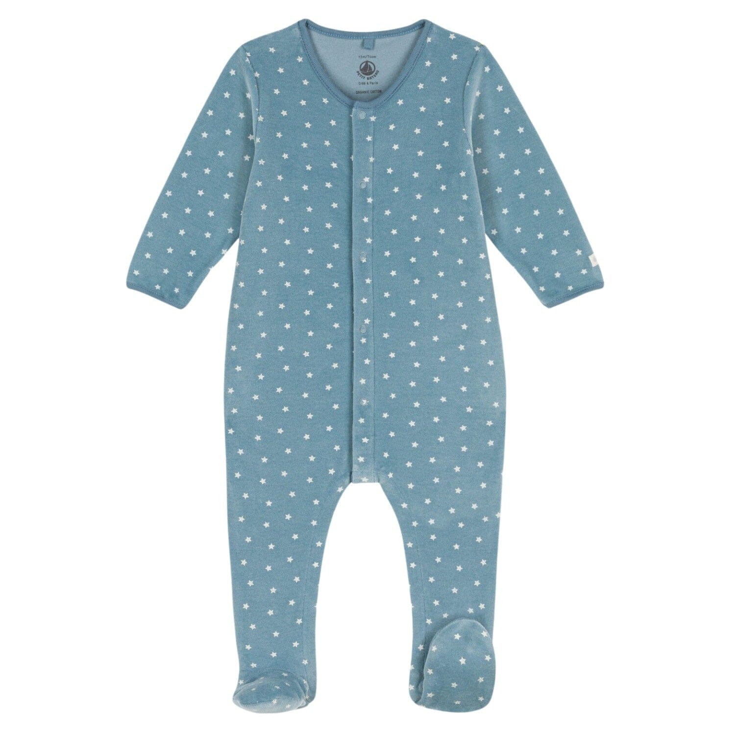 Petit Bateau Nicky Strampler mit Sternchen aus Bio-Baumwoll-Samt Strampler Petit Bateau