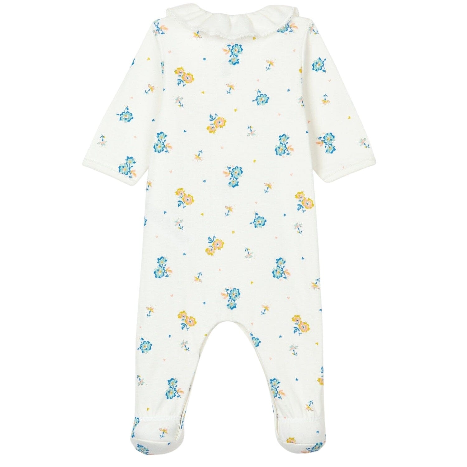 Petit Bateau Bodysuit mit Allover Blumen Print creme Einteiler / Bodysuits Petit Bateau