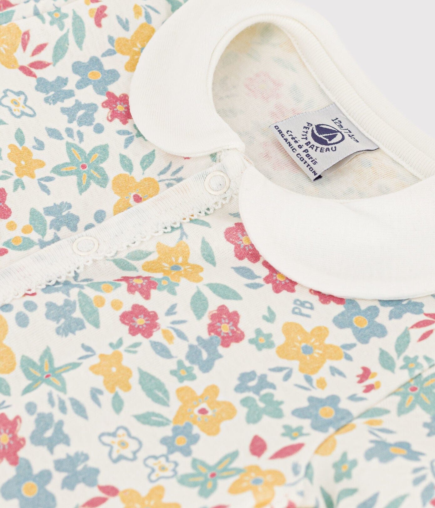 Petit Bateau Kurzoverall geblümt bunt Einteiler / Bodysuits Petit Bateau