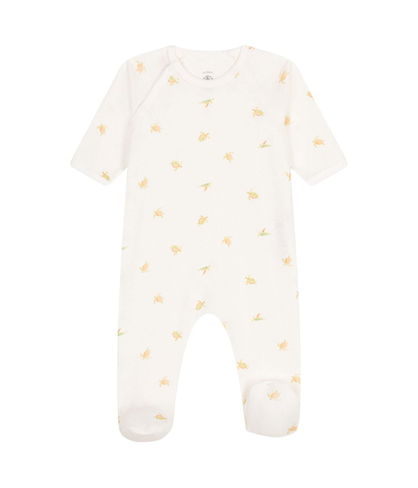 Petit Bateau cremefarbener Strampler mit Schildkröten Strampler Petit Bateau