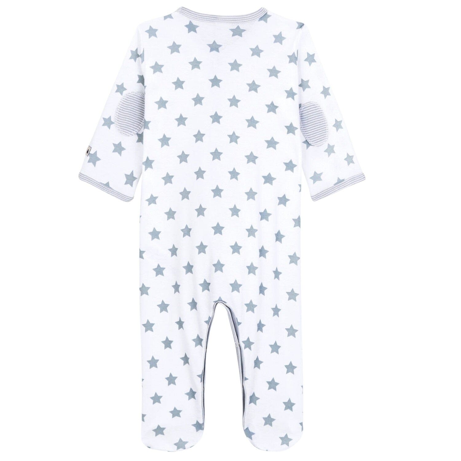 Petit Bateau Langarm Overall weiß mit blauen Sternen Einteiler / Bodysuits Petit Bateau