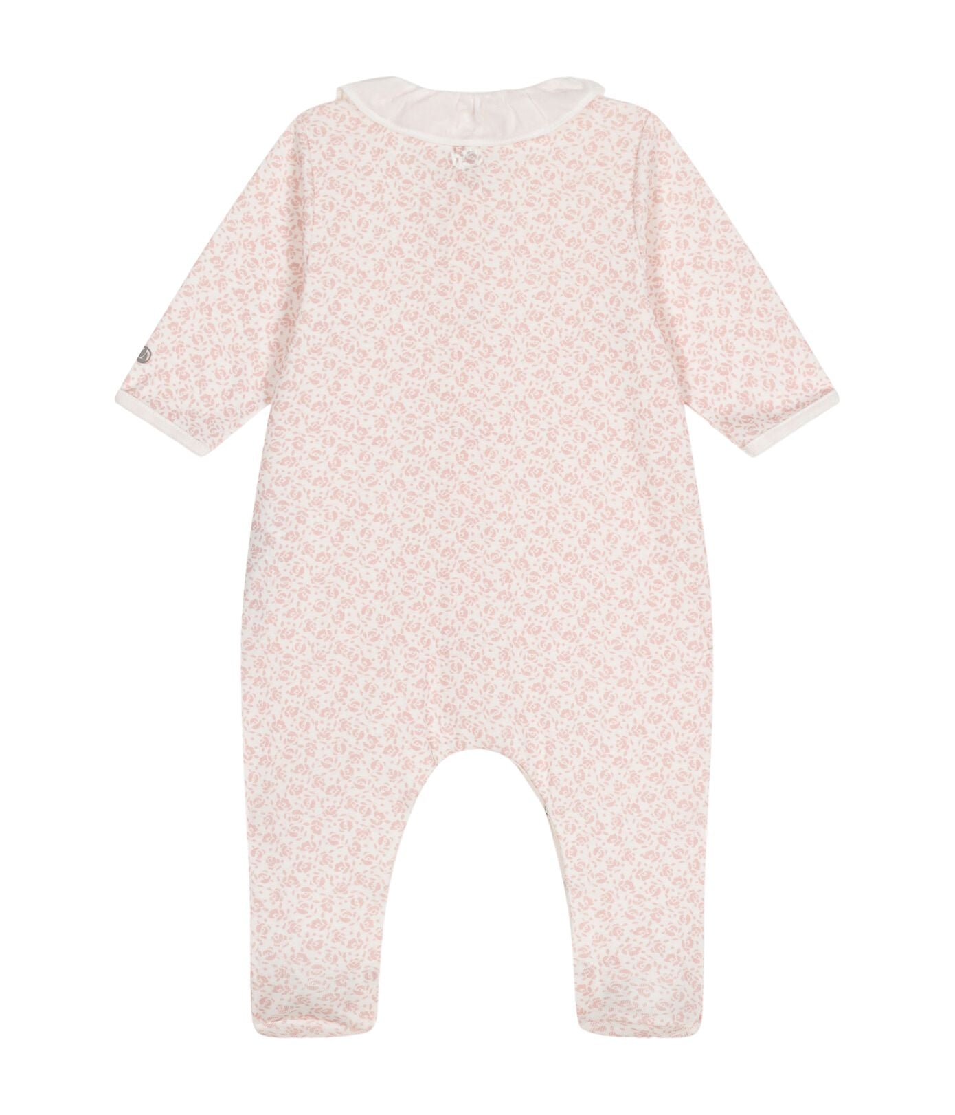 Petit Bateau cremefarbener Strampler mit rosa Blumenmuster Strampler Petit Bateau