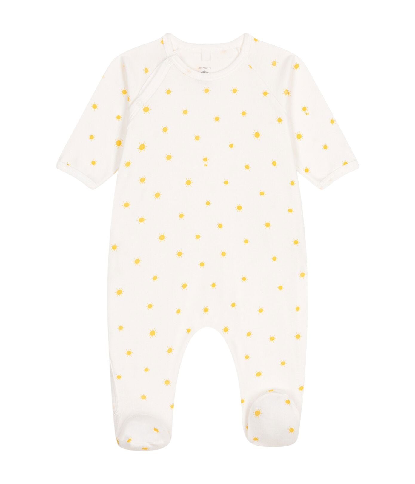 Petit Bateau cremefarbener Strampler mit kleinen Sonnen Strampler Petit Bateau