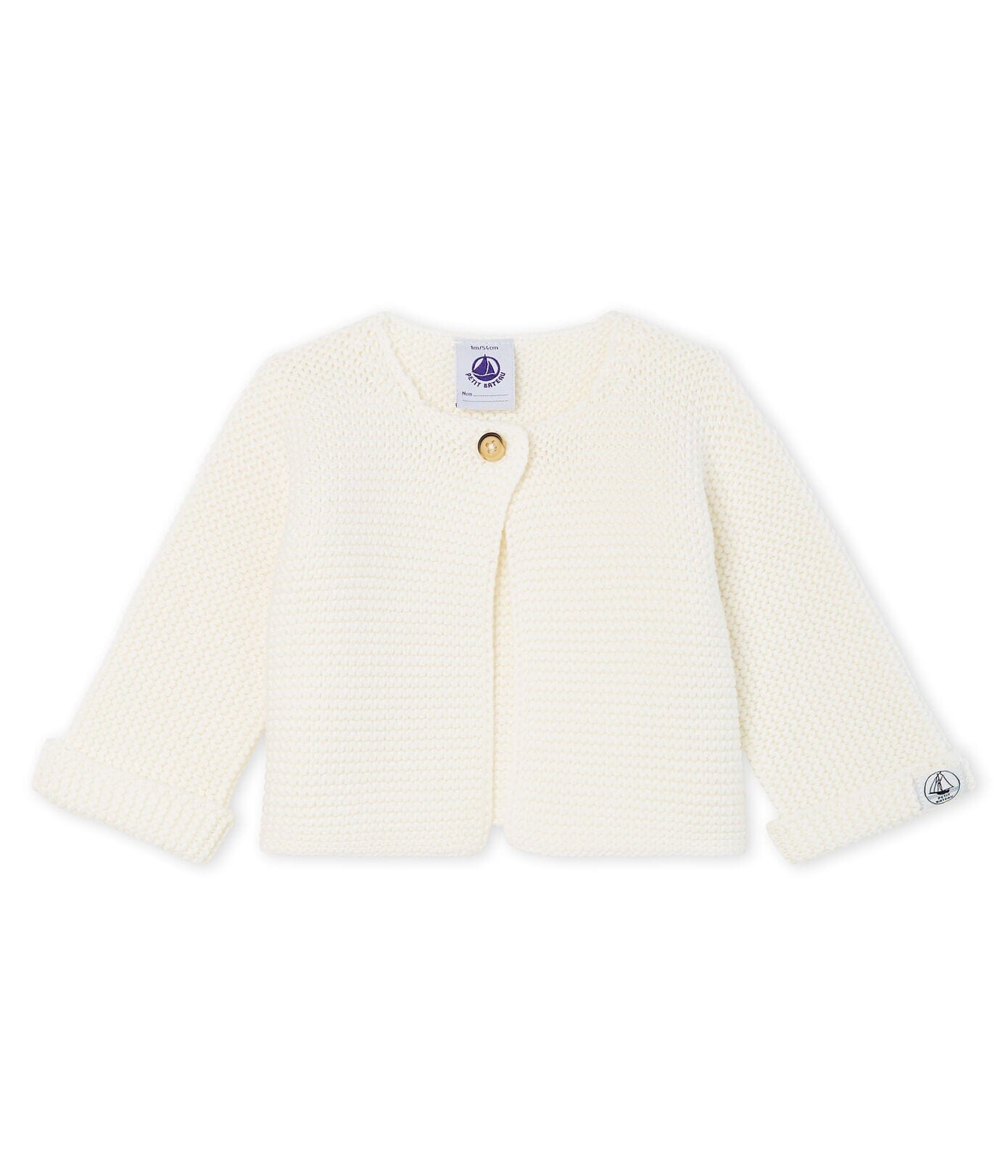 Petit Bateau Cardigan weiß / MARSHMALLOW Strickjacken Petit Bateau