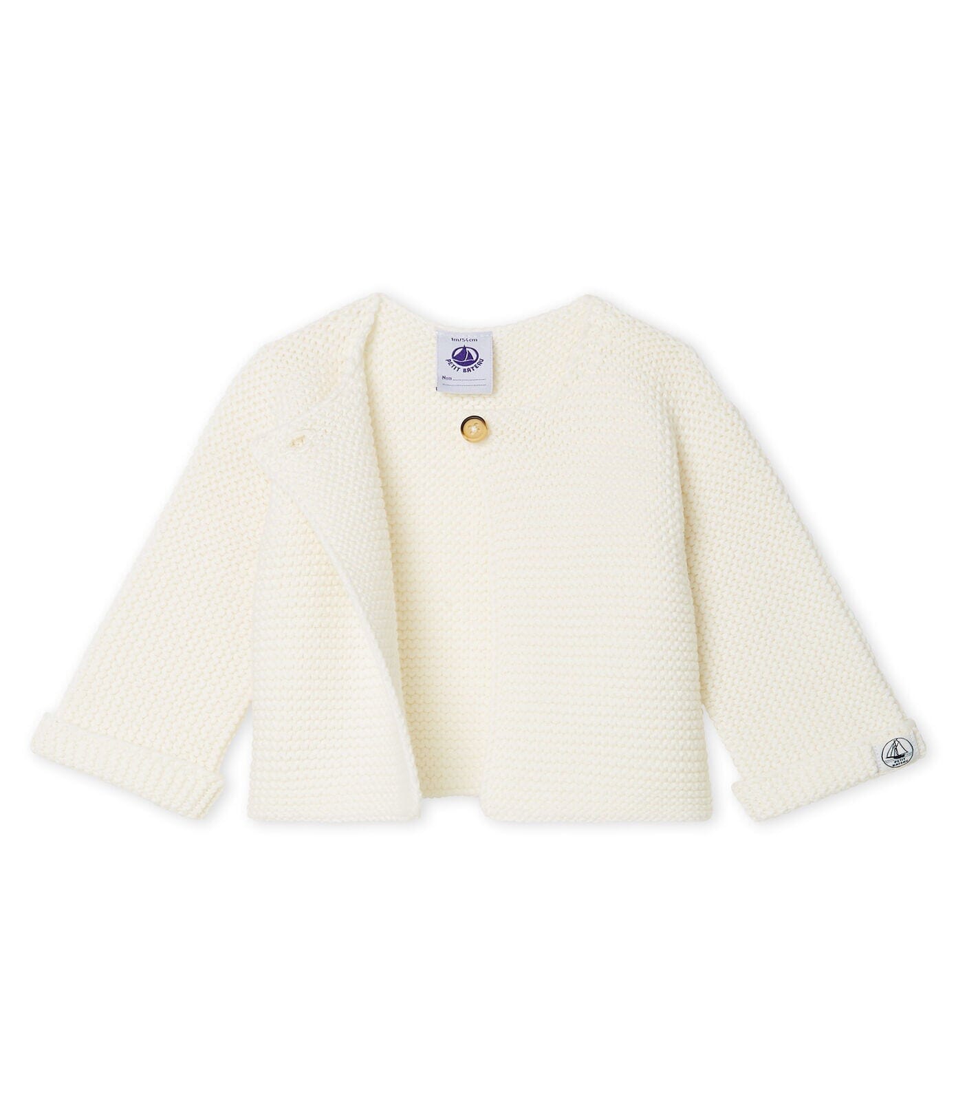 Petit Bateau Cardigan weiß / MARSHMALLOW Strickjacken Petit Bateau