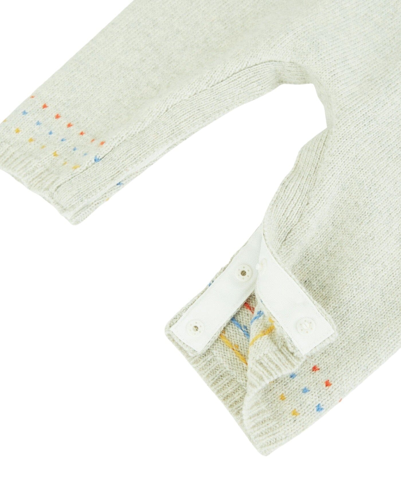 Petit Bateau weicher Baby Overall mit Jacquard-Strick beige Einteiler / Bodysuits Petit Bateau