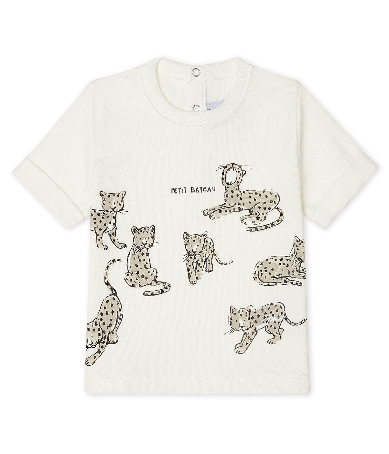 Betit Bateau T-Shirt creme Leoparden T-Shirt Petit Bateau
