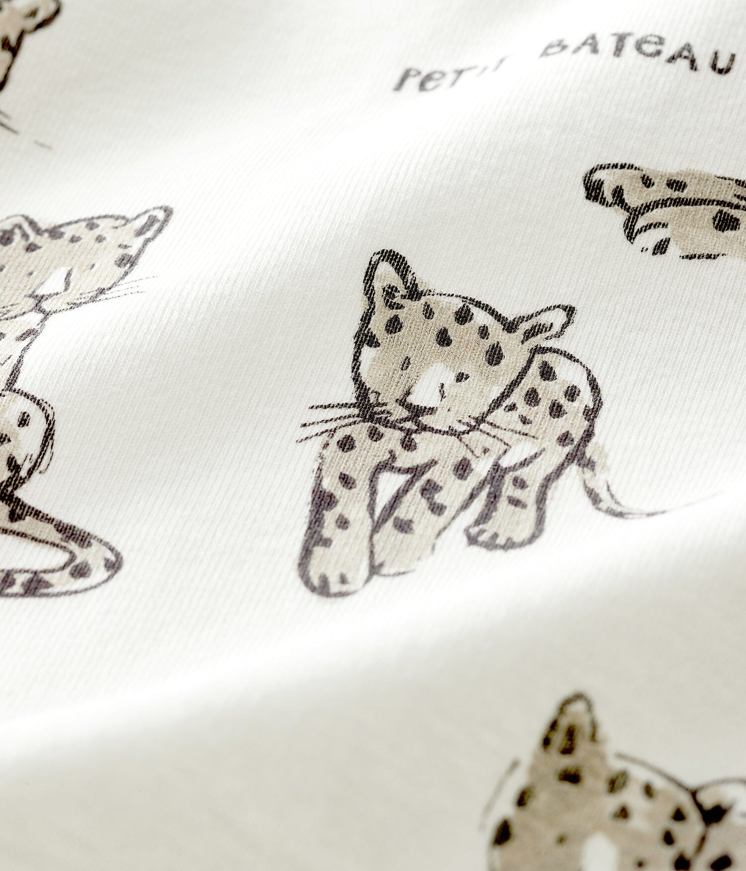 Betit Bateau T-Shirt creme Leoparden T-Shirt Petit Bateau