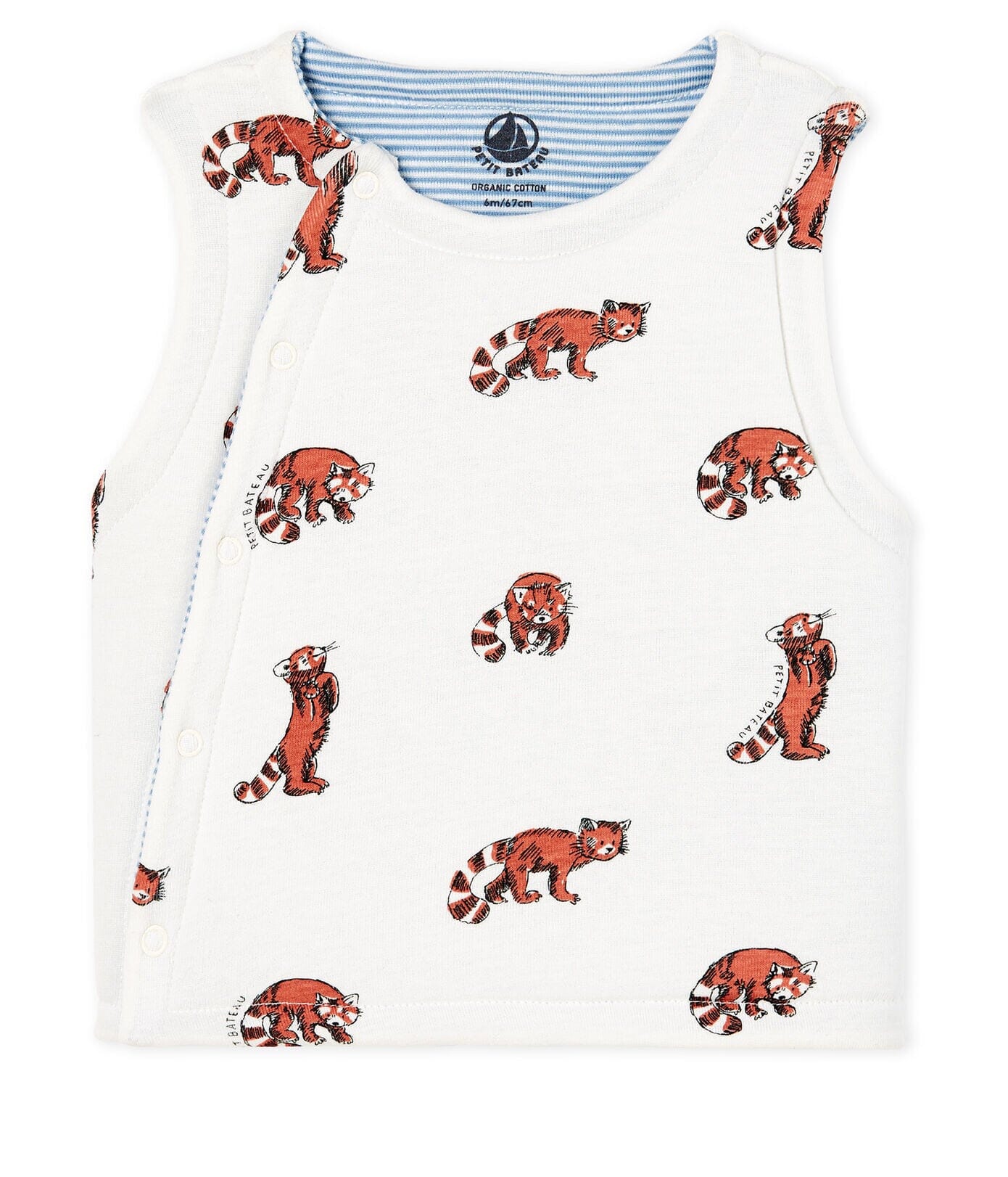 Petit Bateau Cardigan Wendeweste Waschbär Weste Petit Bateau
